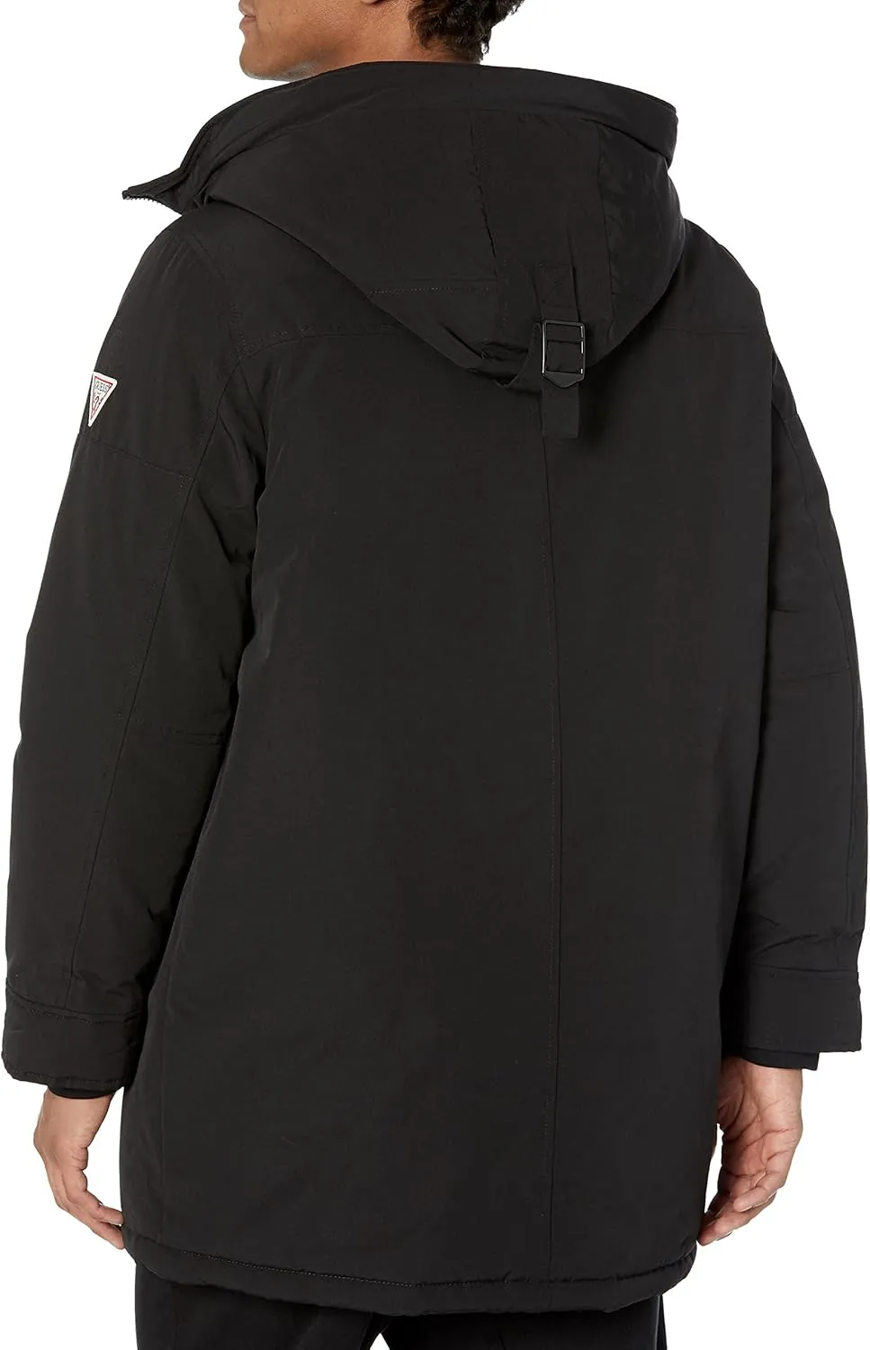 GUESS Men's Heavyweight Hooded Parka Jacket with Removable Faux Fur Trim