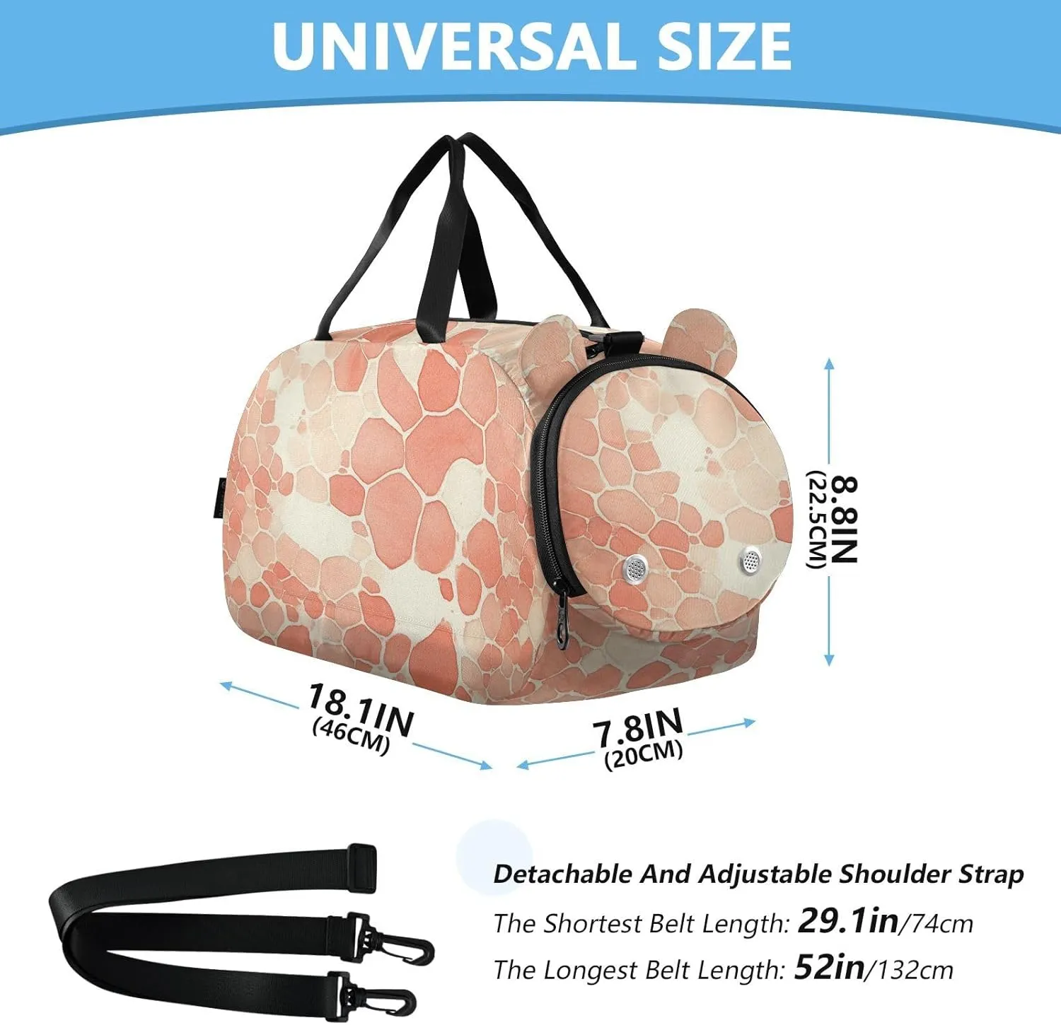 GuoChe Small Crossbody Purse with Shoes Compartment Fashion Purses for Go shopping