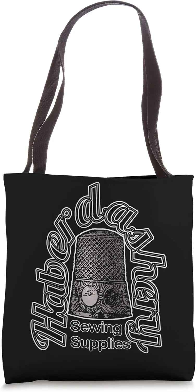 Haberdashery Sewing Supplies Thimble Vintage Tote Bag