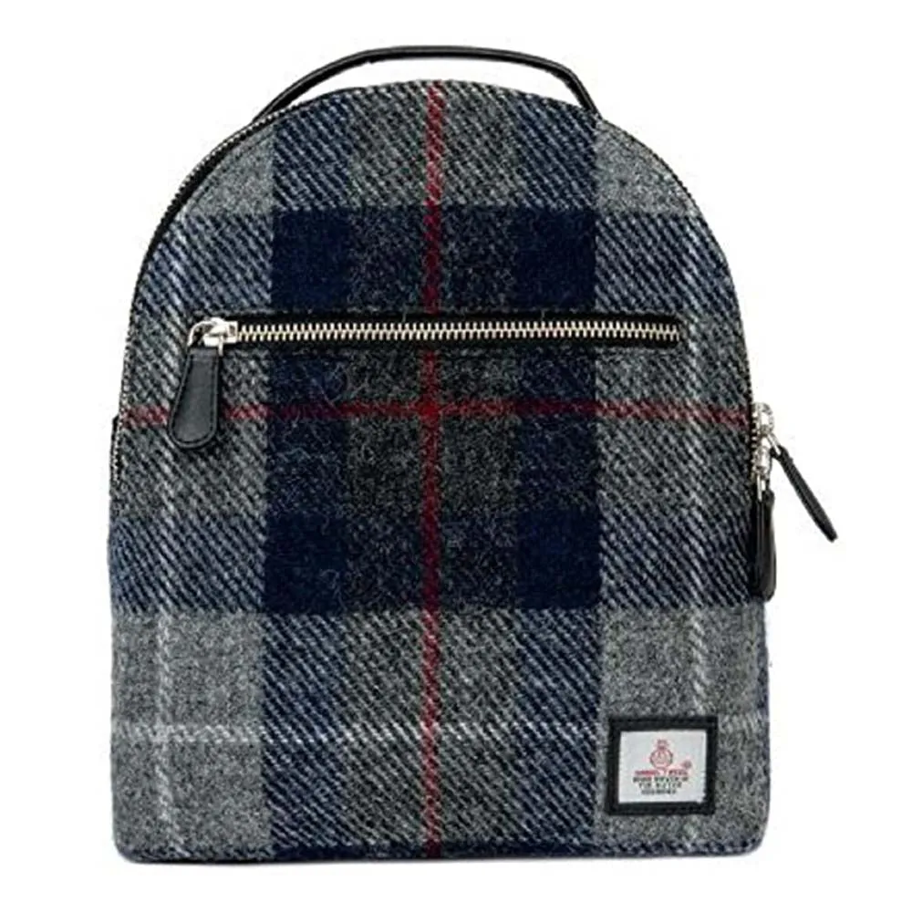 Harris Tweed Baby Backpack (Blue Check)