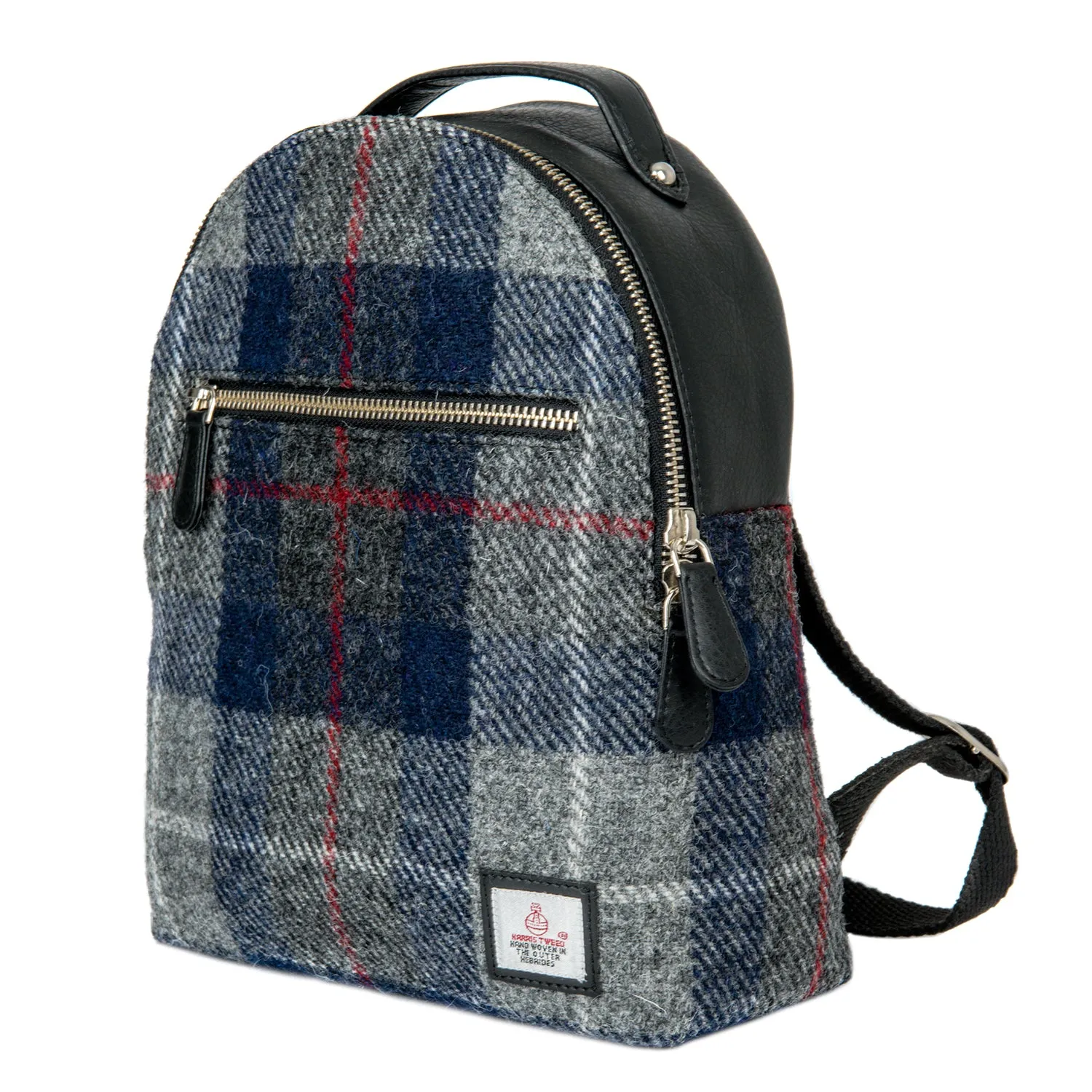 Harris Tweed Baby Backpack (Blue Check)