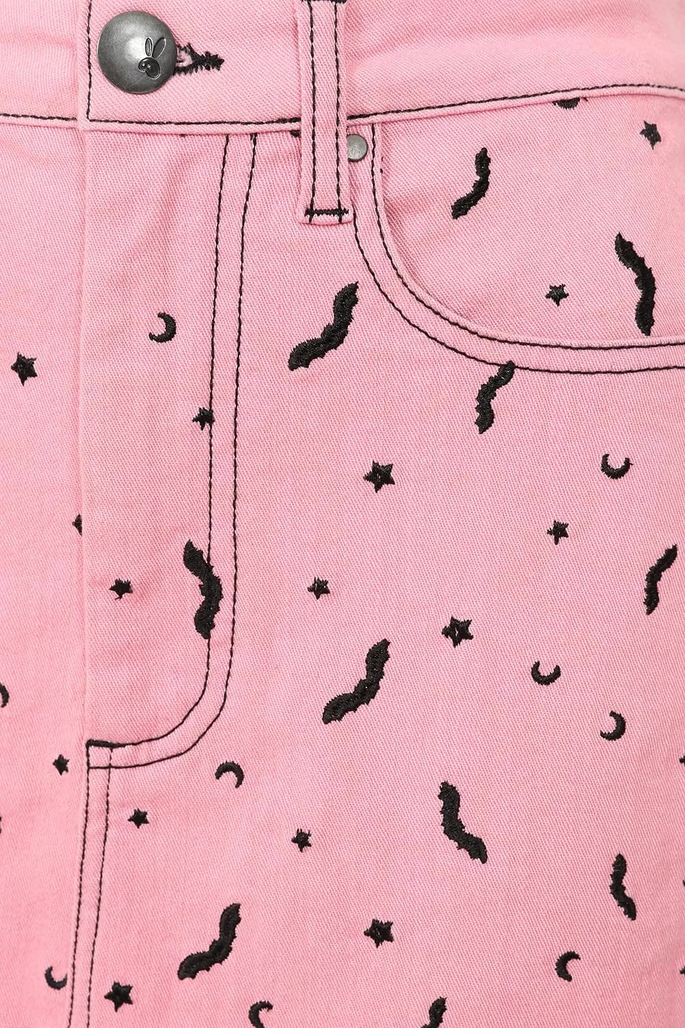 Hell Bunny Bat Moon and Stars Mini Skirt