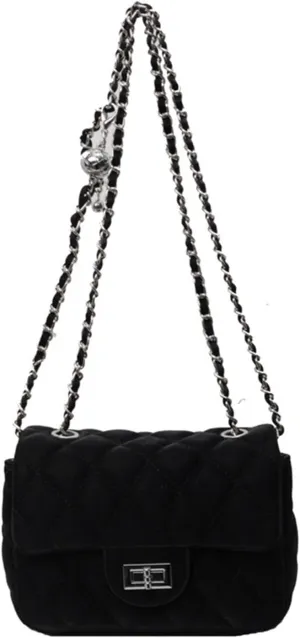 High-grade Underarm Bag Women's New Niche Design Rhombic Chain Bag Explosions Shoulder Slung Small Bag