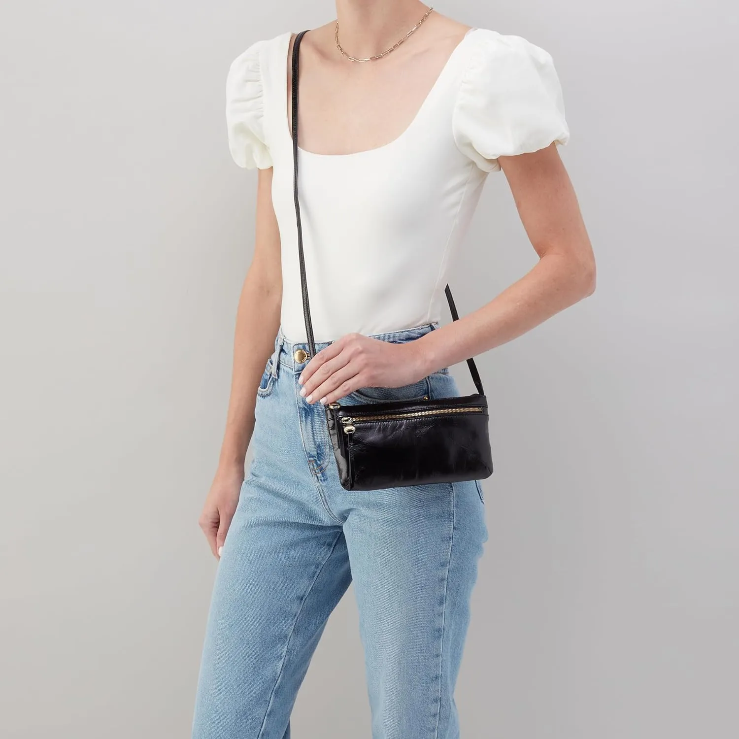 HOBO Cara Mini Leather Crossbody Bag for Women