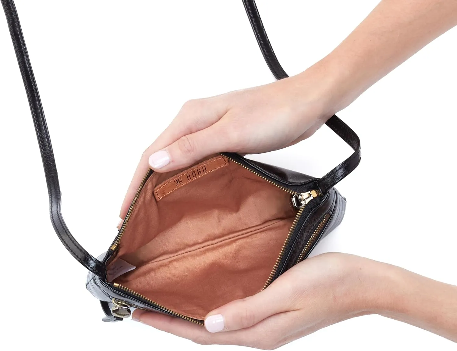 HOBO Cara Mini Leather Crossbody Bag for Women