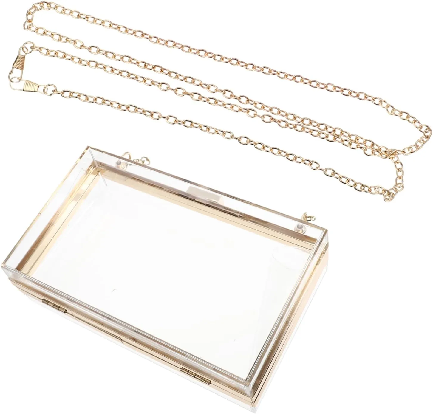 Homoyoyo Fashion Mini Shoulder Bag Cross Body Purse Large Capacity Acrylic Handbag Square Clutch for Women