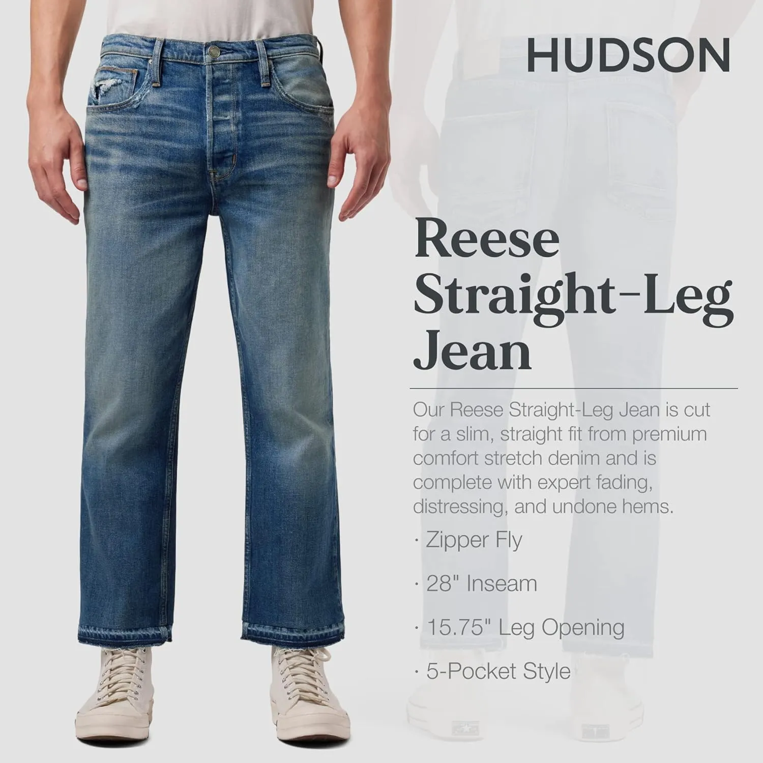 HUDSON Men's Reese Straight Leg