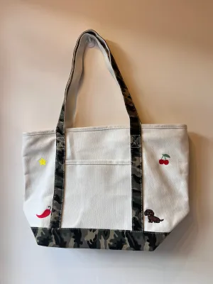 Icon Camo Embroidered Tote