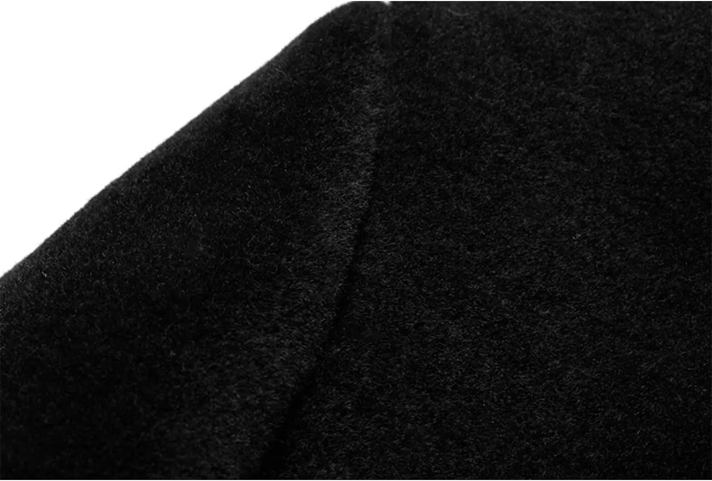 INVACHI Men's Faux Fur Coat Winter Long Faux Mink Coat Fluffy Thick Trench Coat for Men