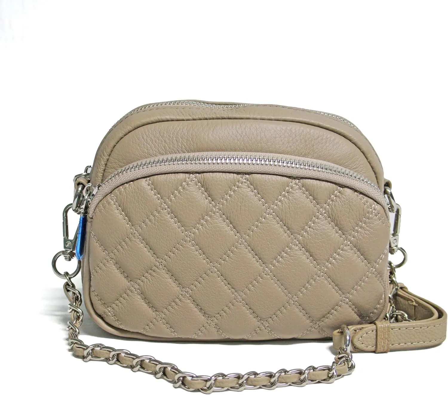 JELOUS Quilted mini handbag Crossbody shoulder bag for women with chain strap