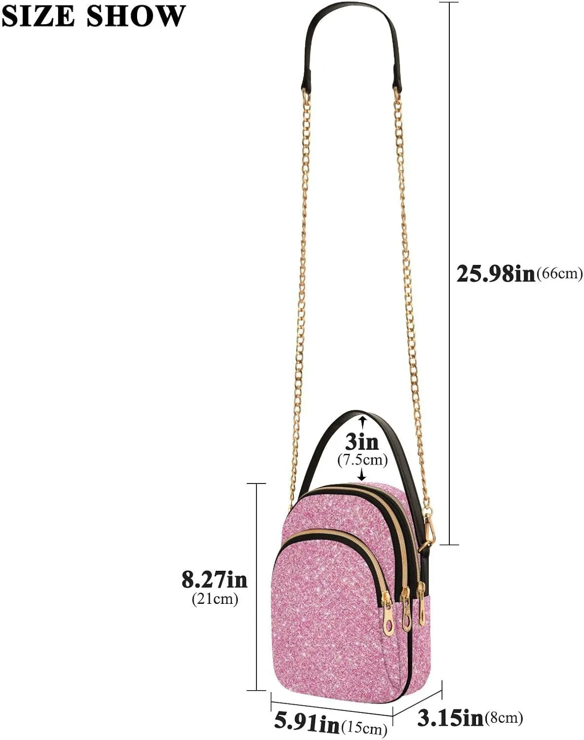 Joisal Gold Rose Marble Women's Crossbody Purse, Small Crossbody Bags for Women Travel Purse Crossbody
