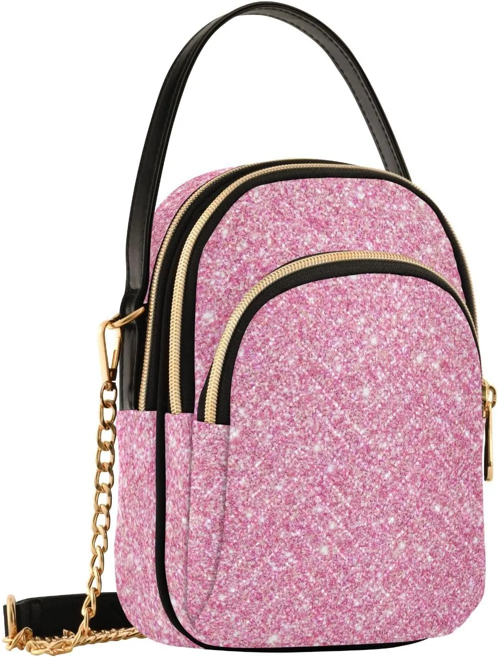 Joisal Gold Rose Marble Women's Crossbody Purse, Small Crossbody Bags for Women Travel Purse Crossbody