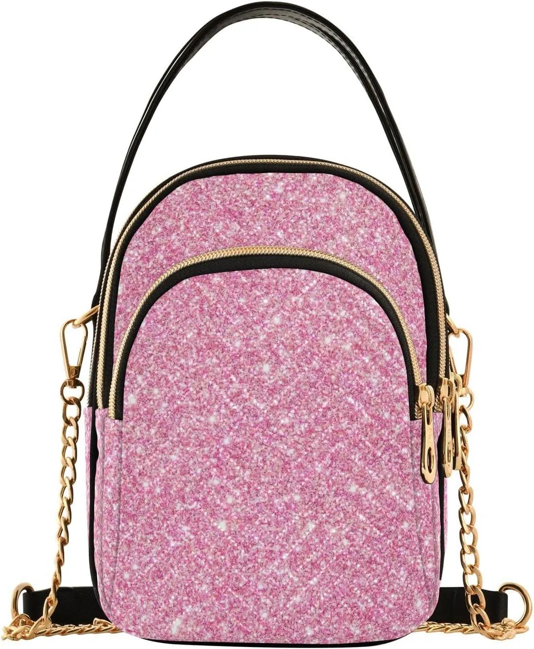Joisal Gold Rose Marble Women's Crossbody Purse, Small Crossbody Bags for Women Travel Purse Crossbody