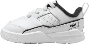 Jordan Flight Court Baby/Toddler Shoes (HF3331-100, White/Sail/Black)