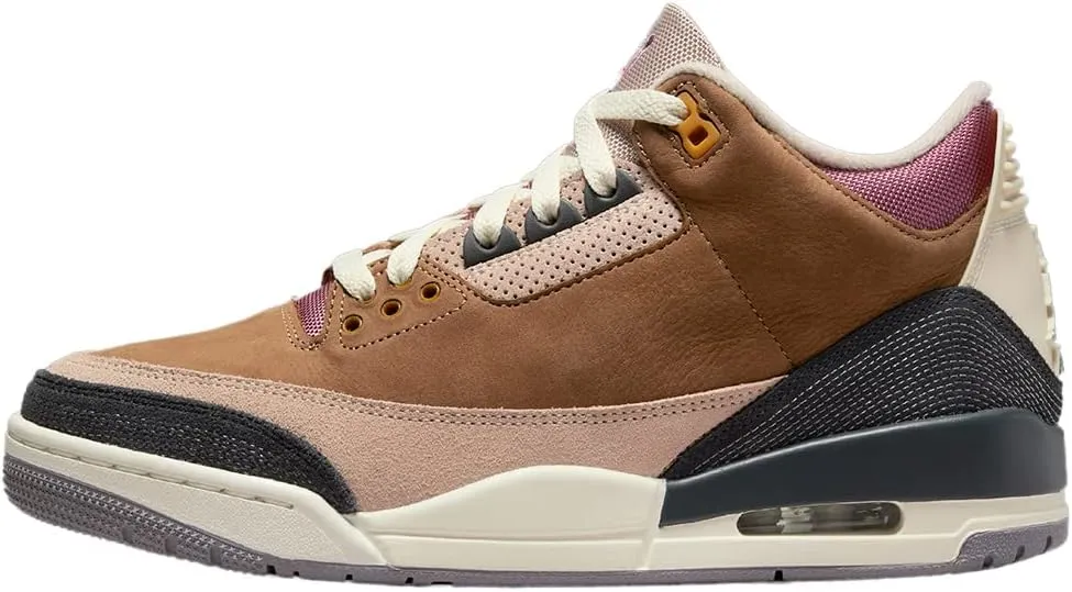 Jordan mens Air Jordan 3 Retro, Archaeo Brown/Dark Smoke Grey/, 10