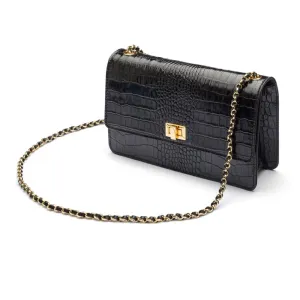 Julia Bag - Black Croc-Effect