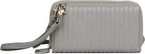 Julia Buxton Channel Quilted Vegan Leather Ultimate Organizer