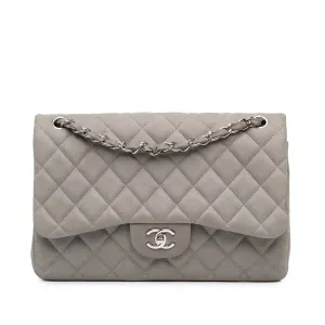 Jumbo Classic Caviar Double Flap