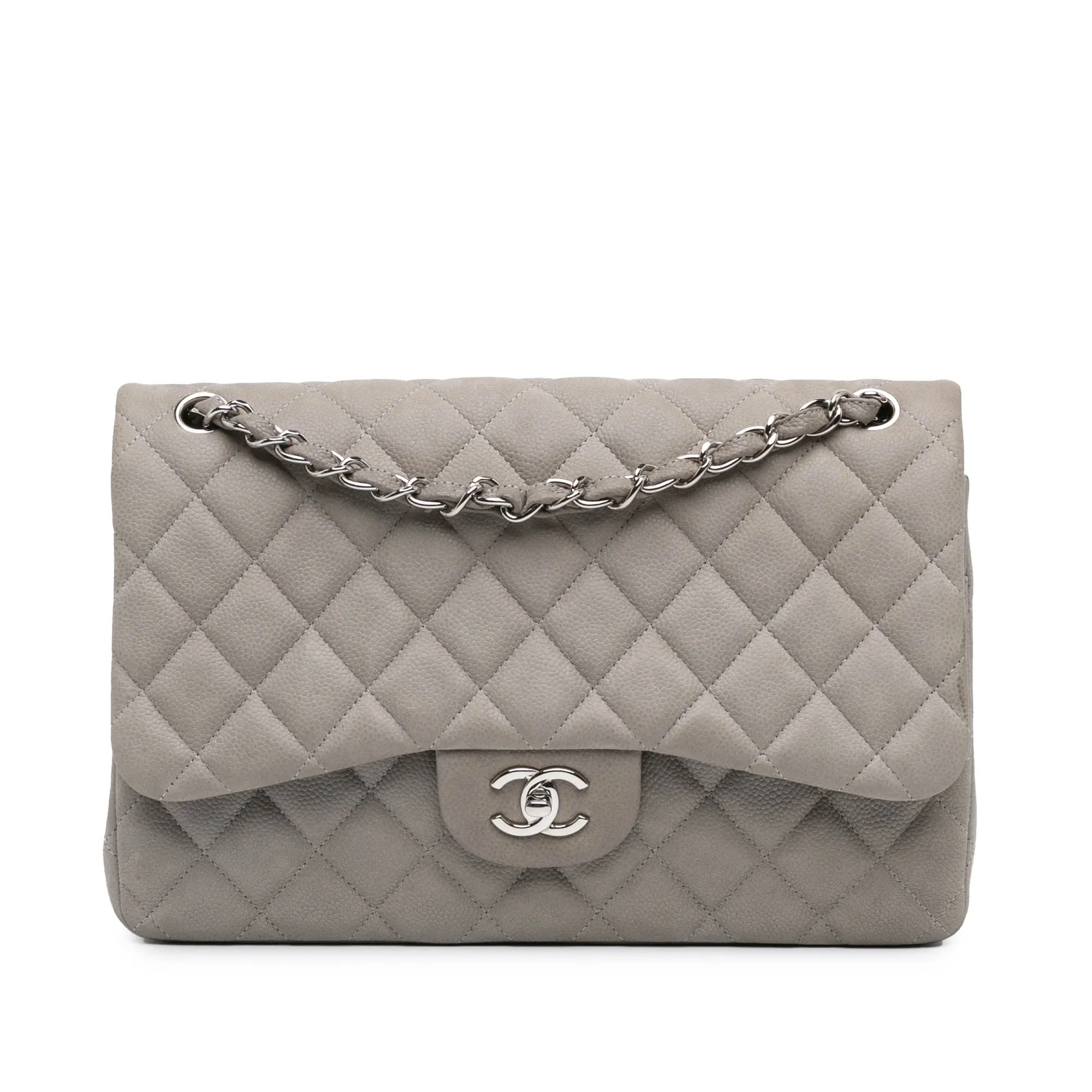 Jumbo Classic Caviar Double Flap