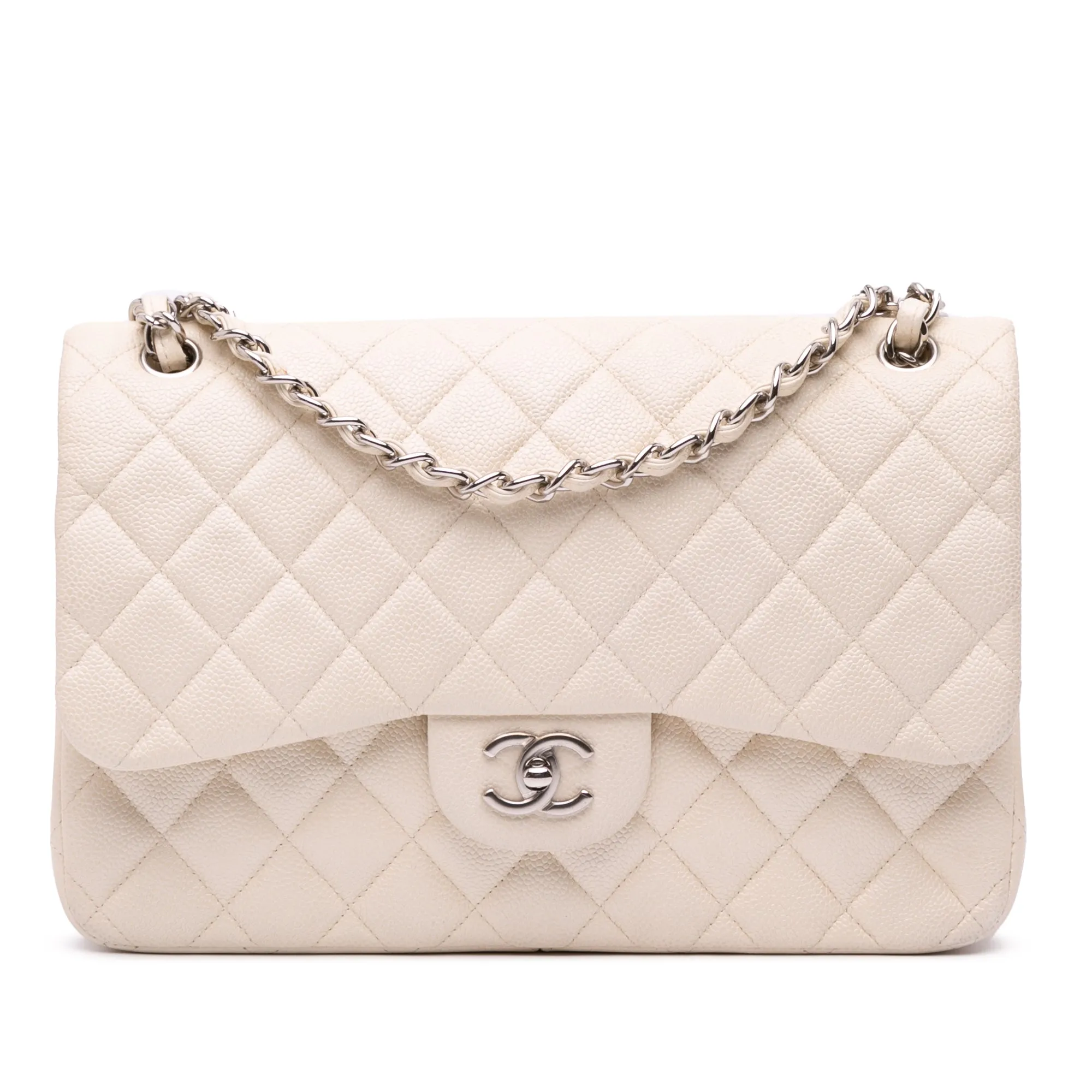 Jumbo Classic Caviar Double Flap