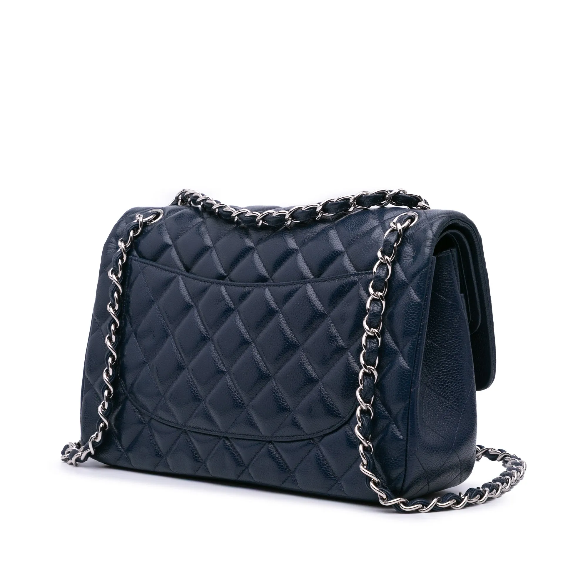 Jumbo Classic Caviar Double Flap