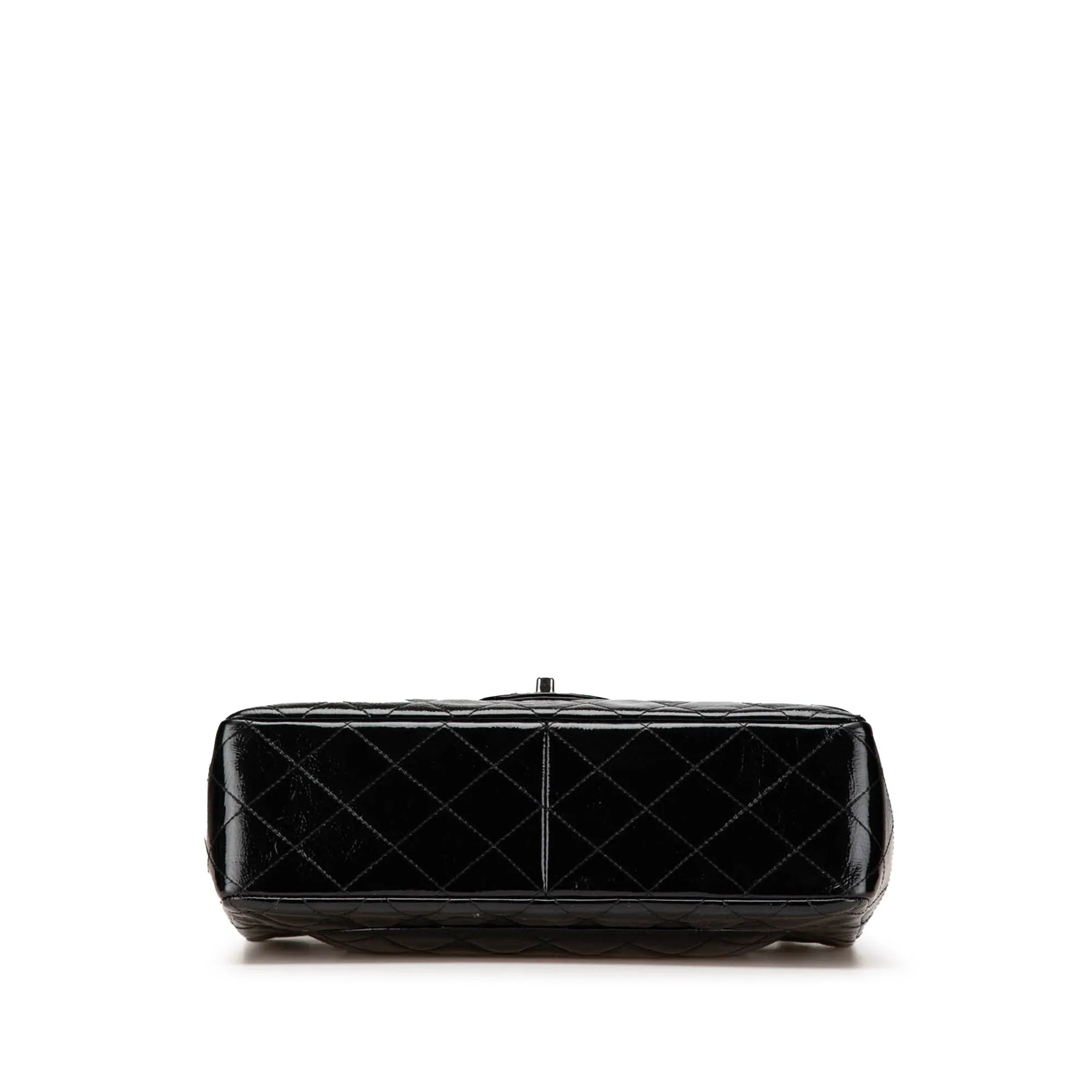 Jumbo Classic Crinkled Patent Single Flap