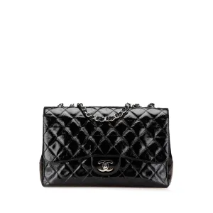 Jumbo Classic Crinkled Patent Single Flap