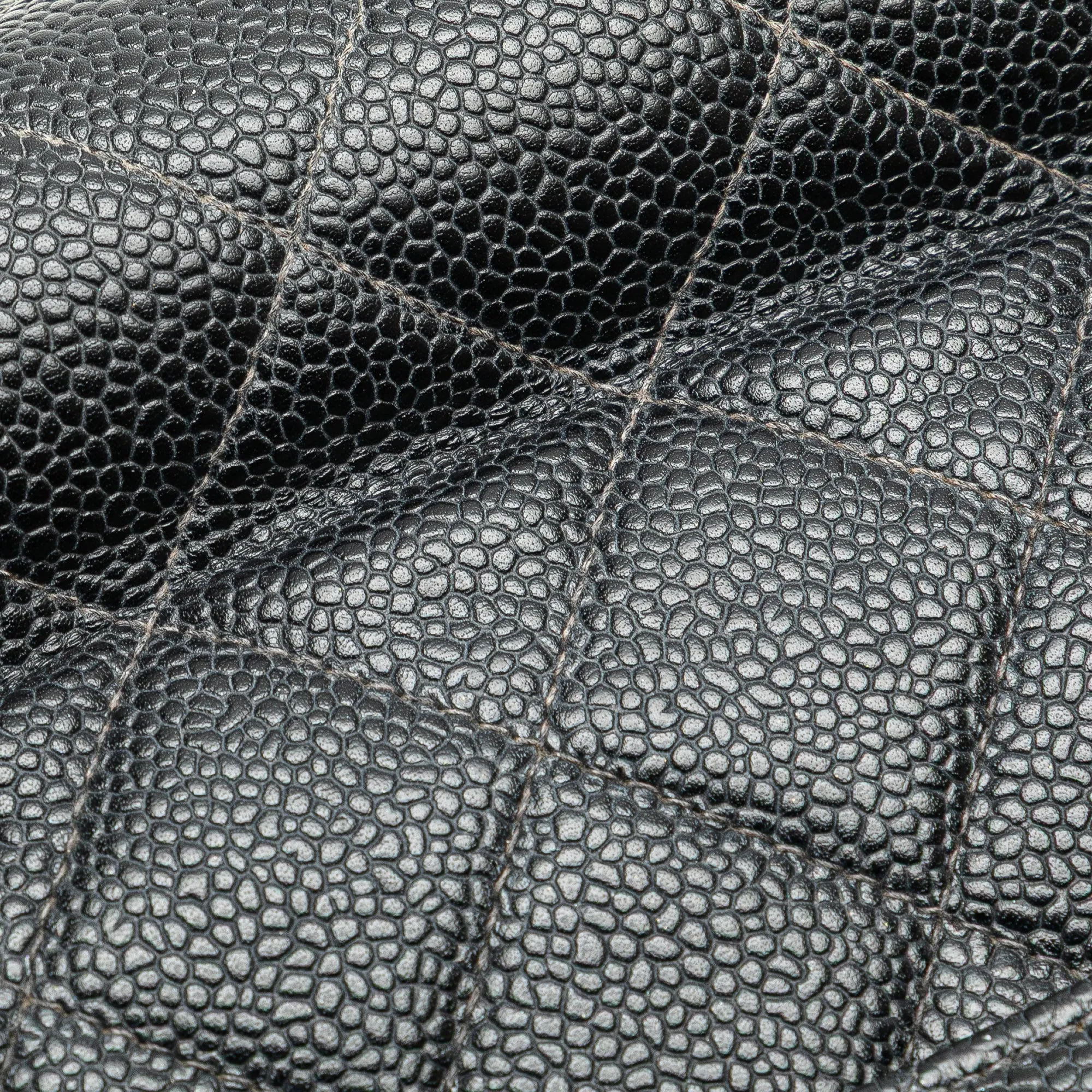 Jumbo Quilted Caviar Single Flap