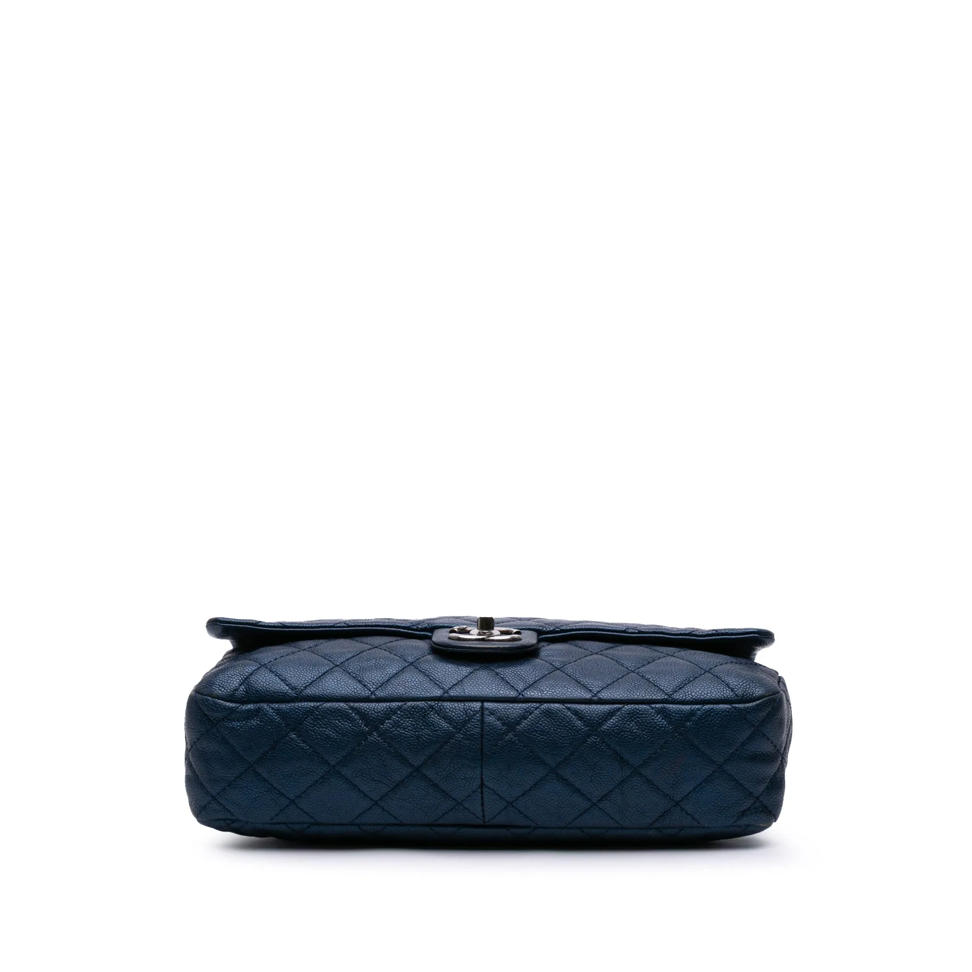 Jumbo Quilted Iridescent Caviar Easy Flap