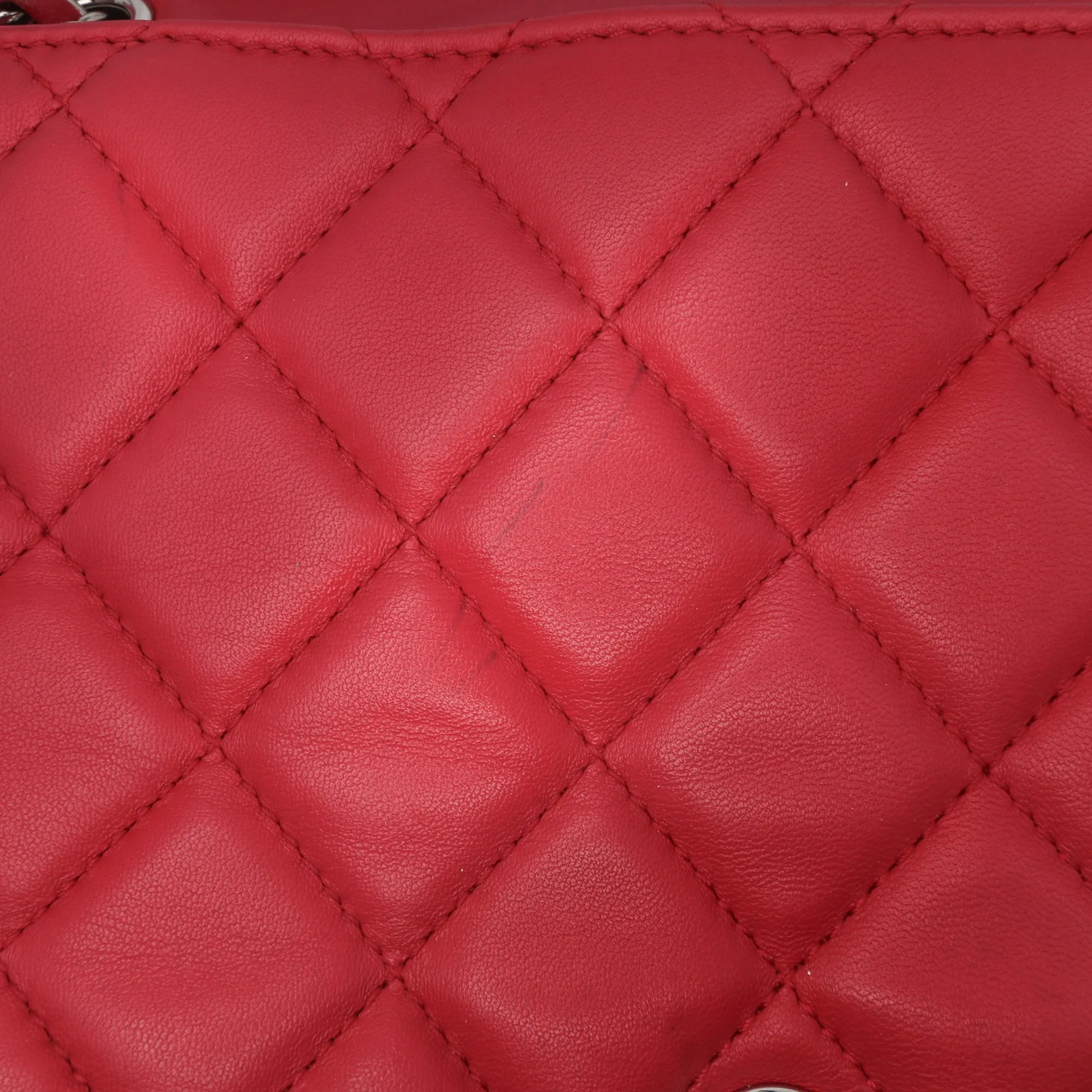 Jumbo Quilted Lambskin 3 Accordion Flap