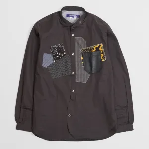 Junya Watanabe Man Black Patchwork Shirt