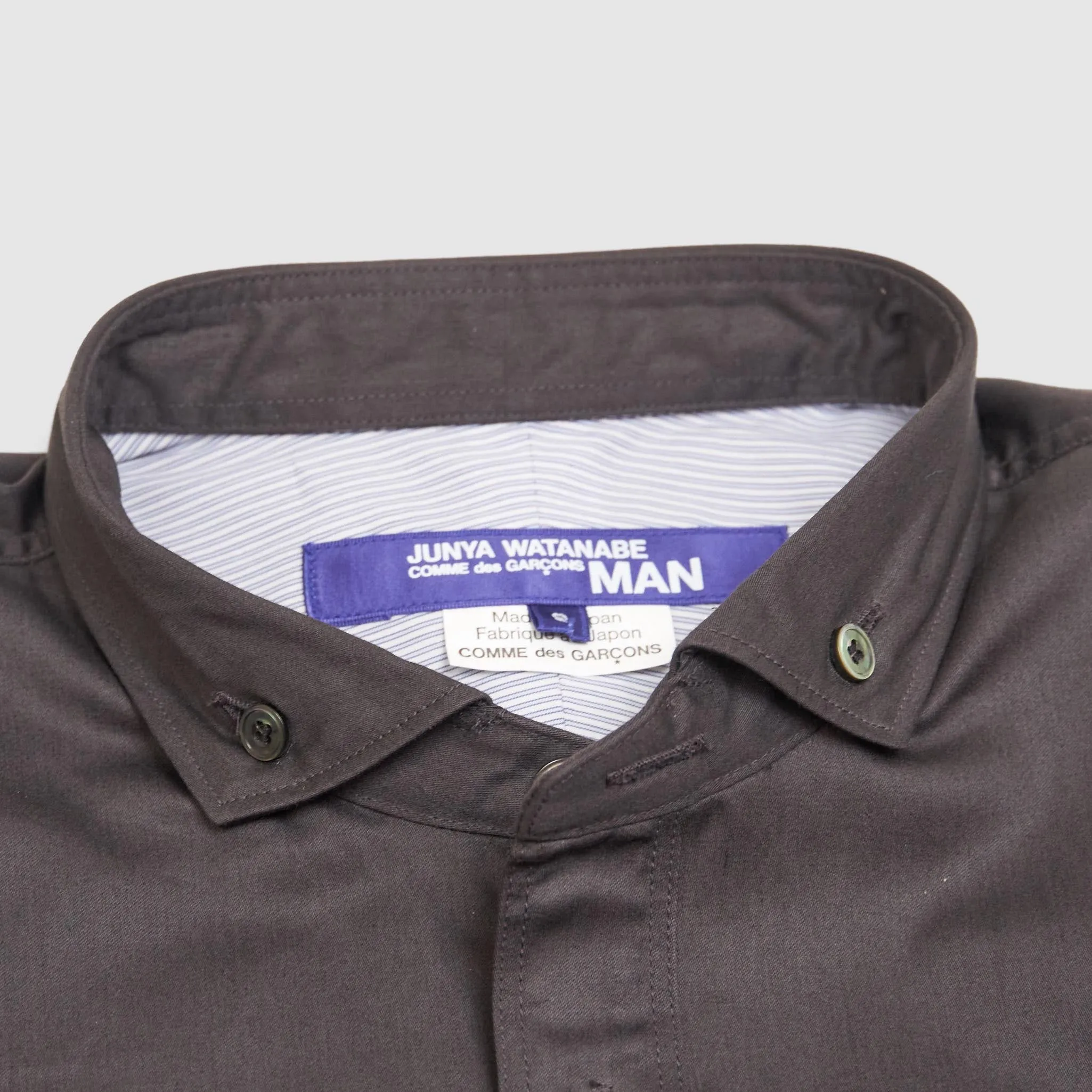 Junya Watanabe Man Black Patchwork Shirt