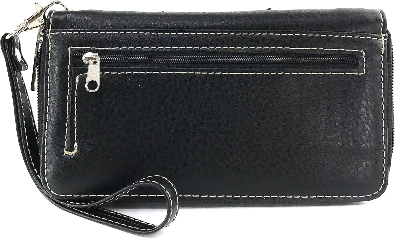 Justin West Horse Embroidery Studded Turquoise Stone Concealed Carry Handbag Purse Matching Wallet