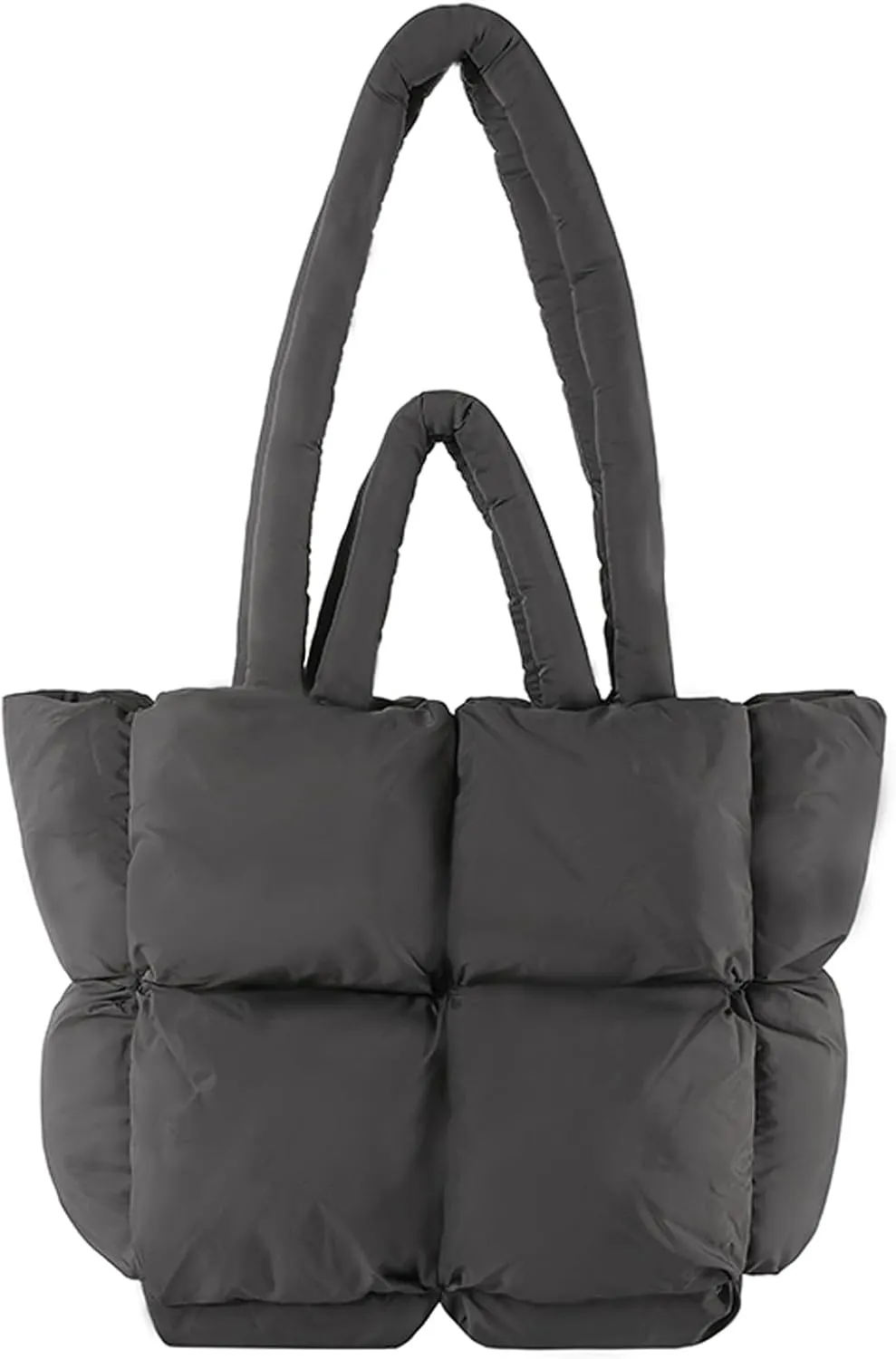 KARRESLY Quilted Puffer Hobo Bag for Women Carryall Lightweight Tote Bag with Zipper Quilted Padding Shoulder Bag