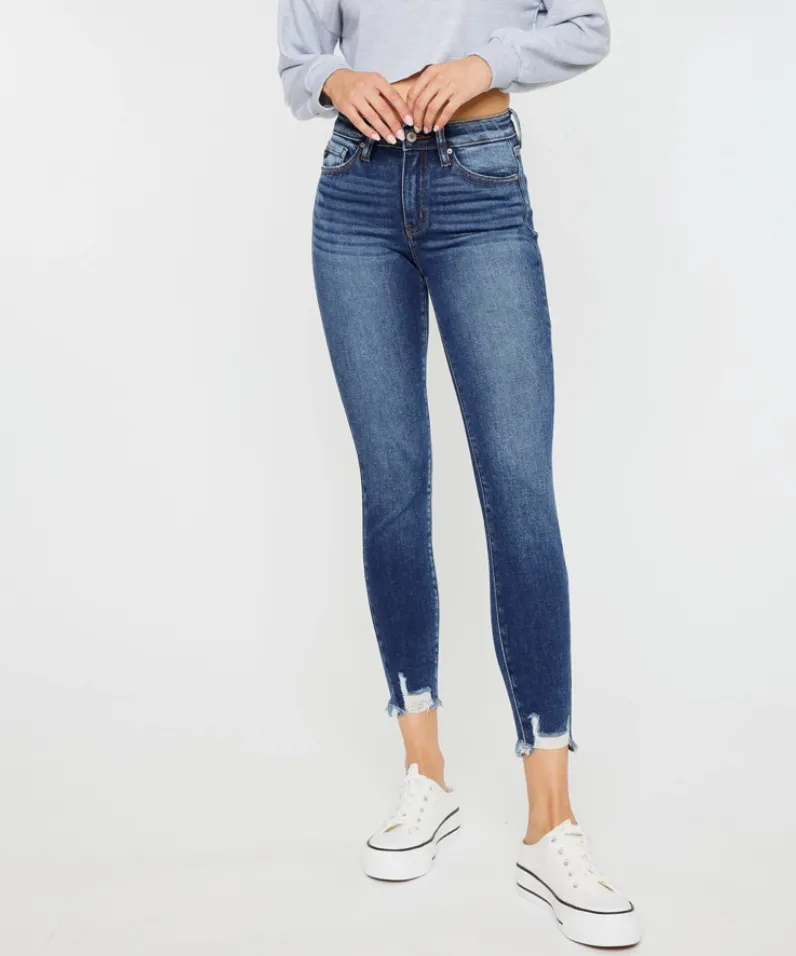KC Distressed Hem Skinny