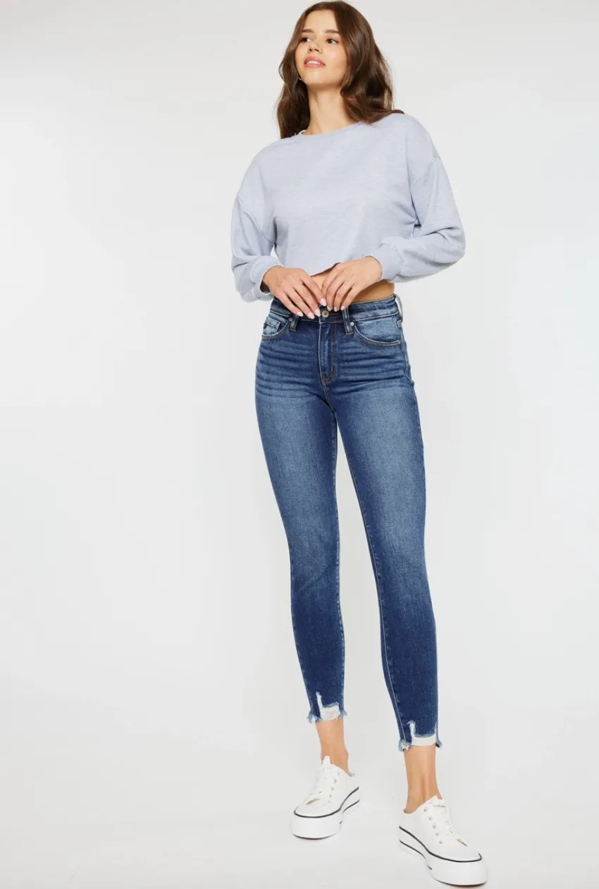 KC Distressed Hem Skinny
