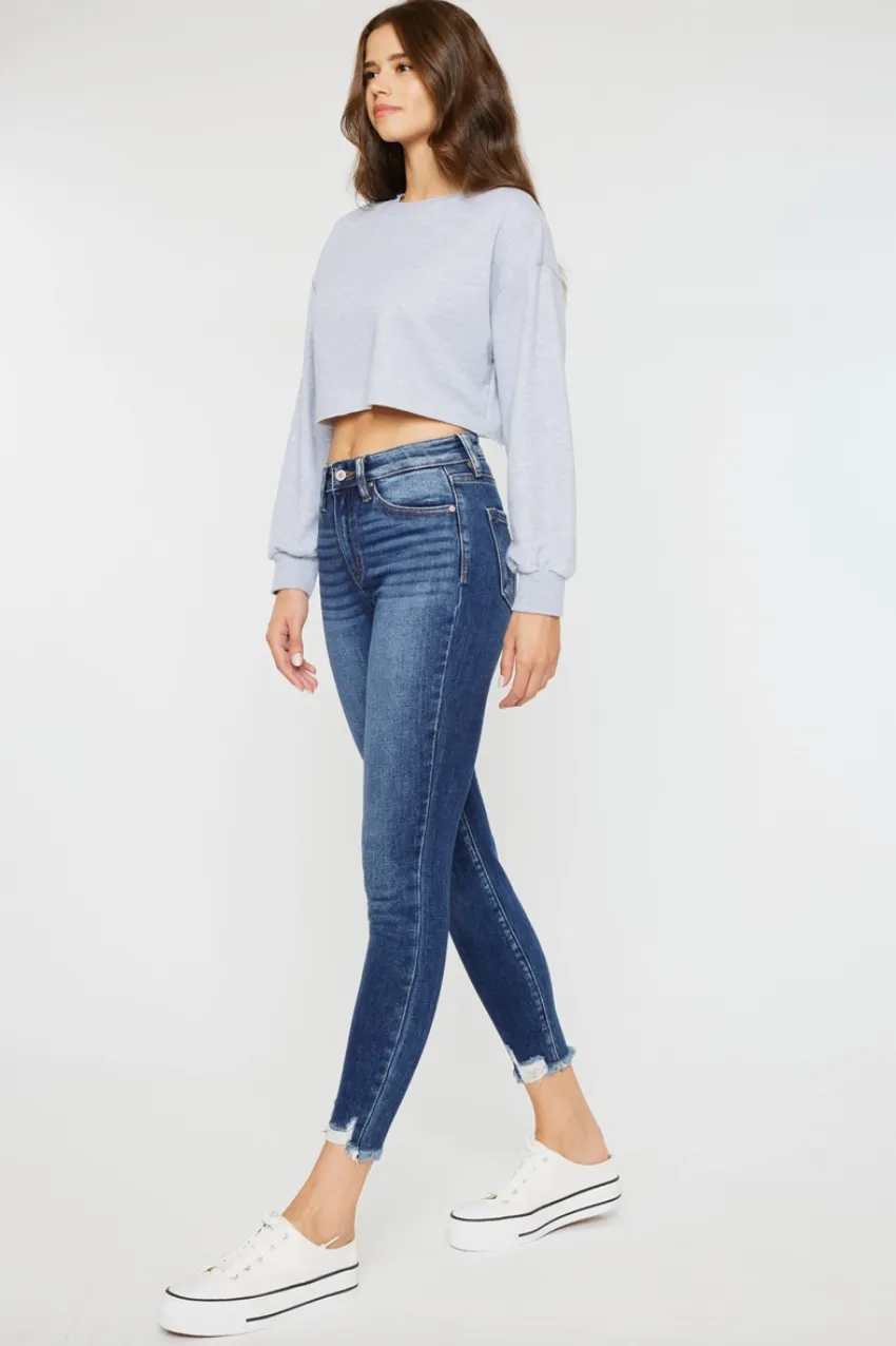 KC Distressed Hem Skinny