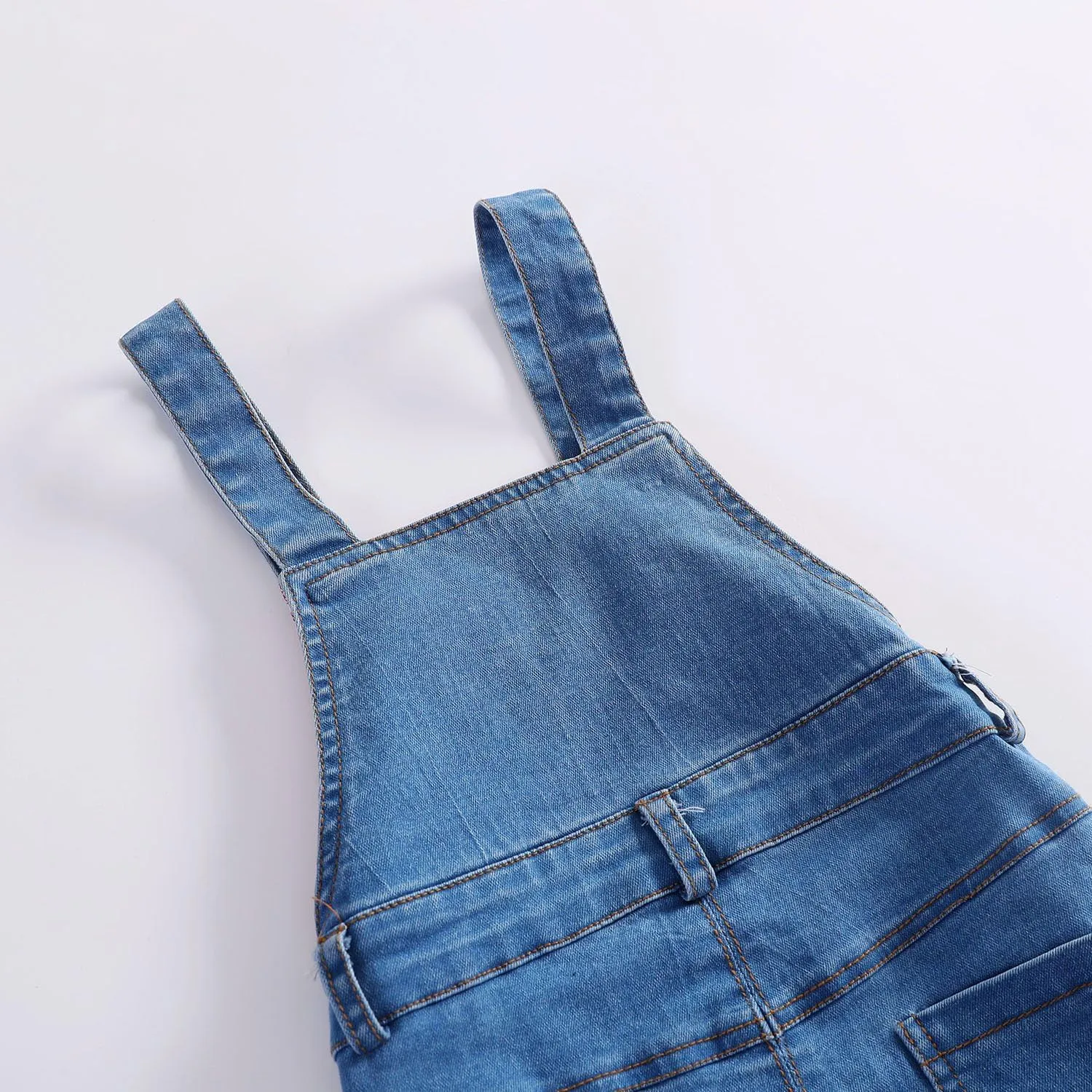 KIDSCOOL SPACE Baby & Little Boys/Girls Blue & Black Denim Overalls,Jean Workwear
