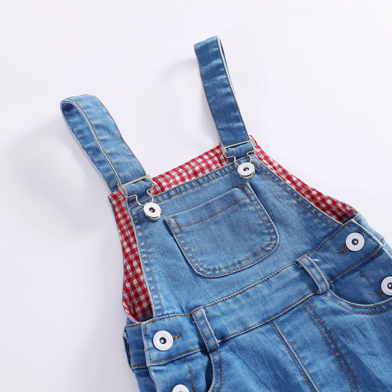 KIDSCOOL SPACE Baby & Little Boys/Girls Blue & Black Denim Overalls,Jean Workwear