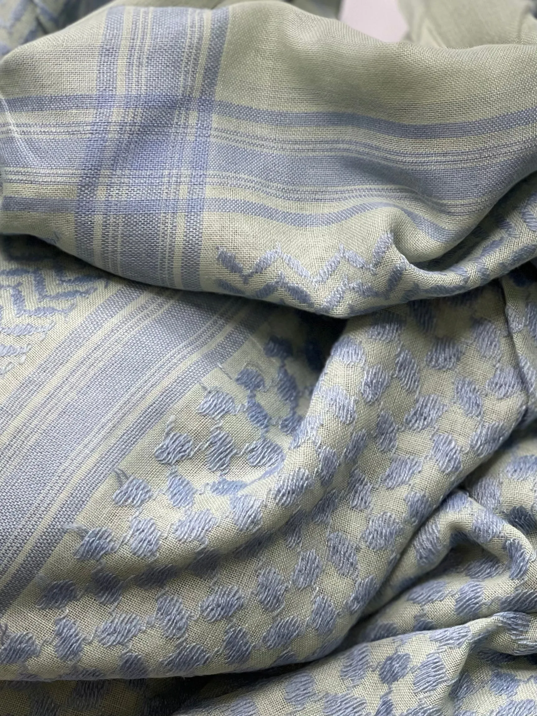 Kiffeyeh bag - Light Sage & Blue