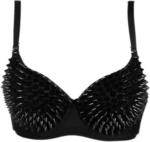 Kimring Women's Steampunk B Cup Spike Studs Rivet Party Club Rave Sport Bra Tops