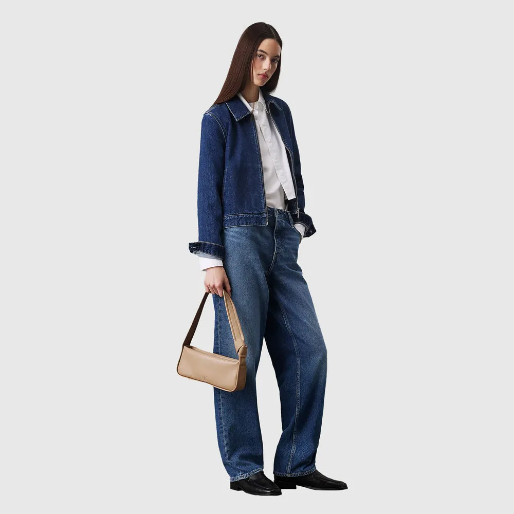 Knotted Shoulder Bag - Beige
