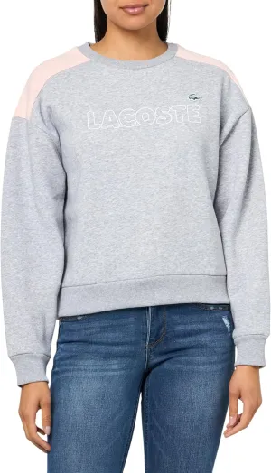 Lacoste Women's Brushed Fleece Crew Neck Sweatshirt