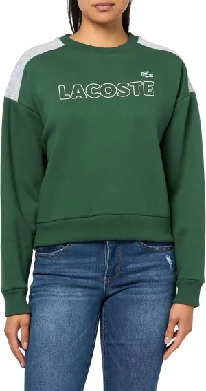 Lacoste Women's Brushed Fleece Crew Neck Sweatshirt