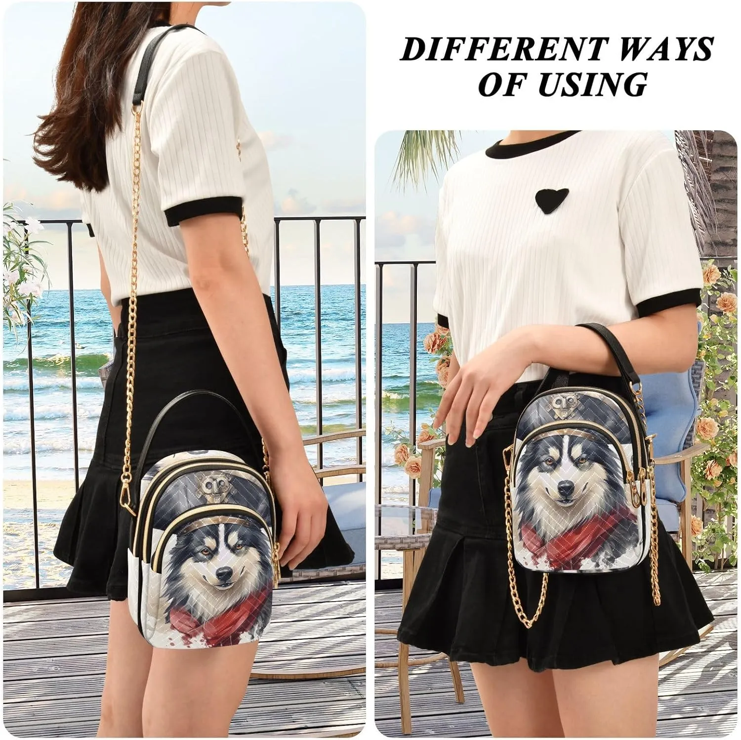 Ladybug Animals Parrten Women's Crossbody Bag, Ladies Sling Bag Crossbody, Stylish Crossbody Bags for Travel