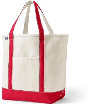 Lands' End Open Top Canvas Tote Bag