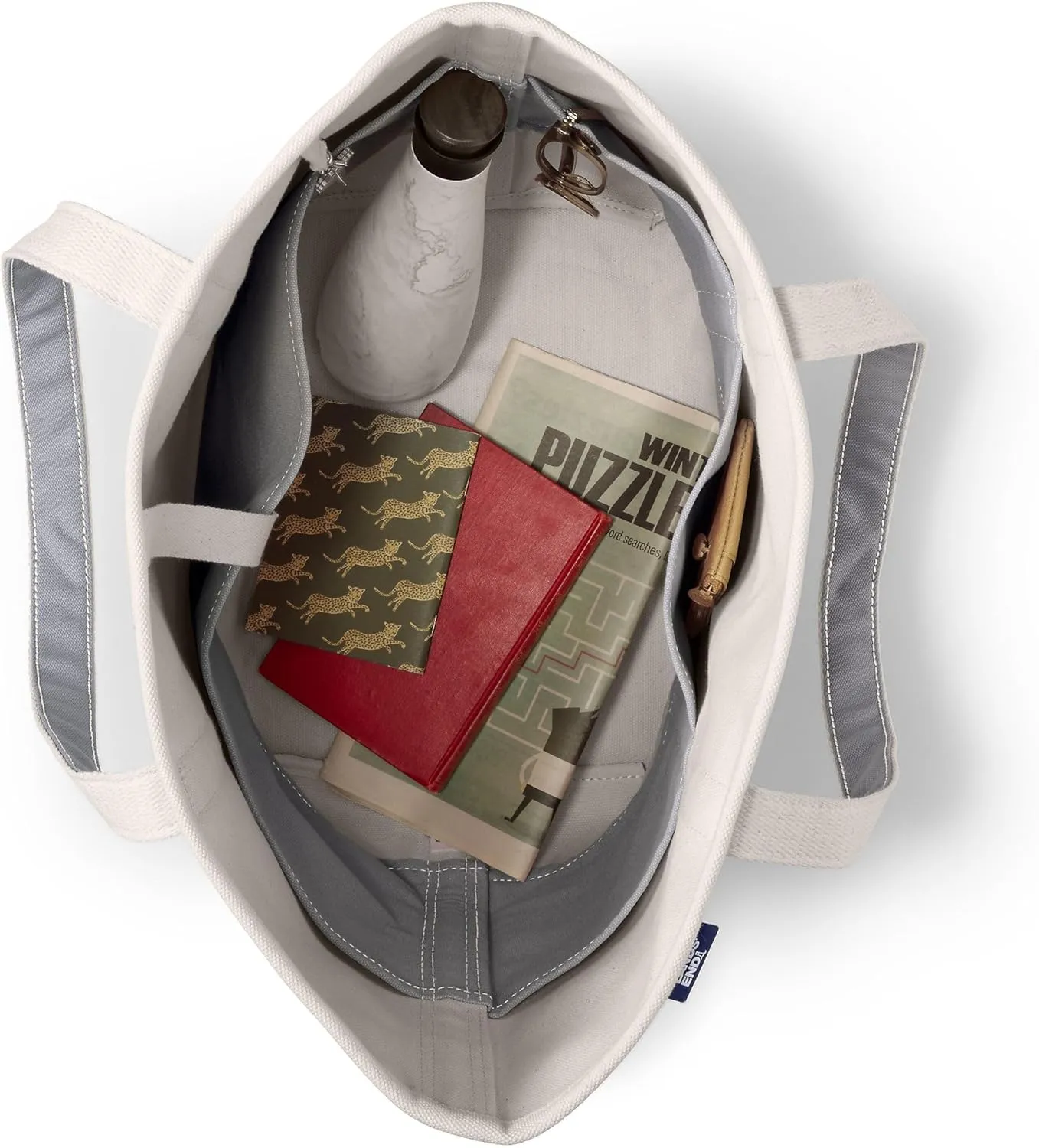 Lands' End Open Top Canvas Tote Bag