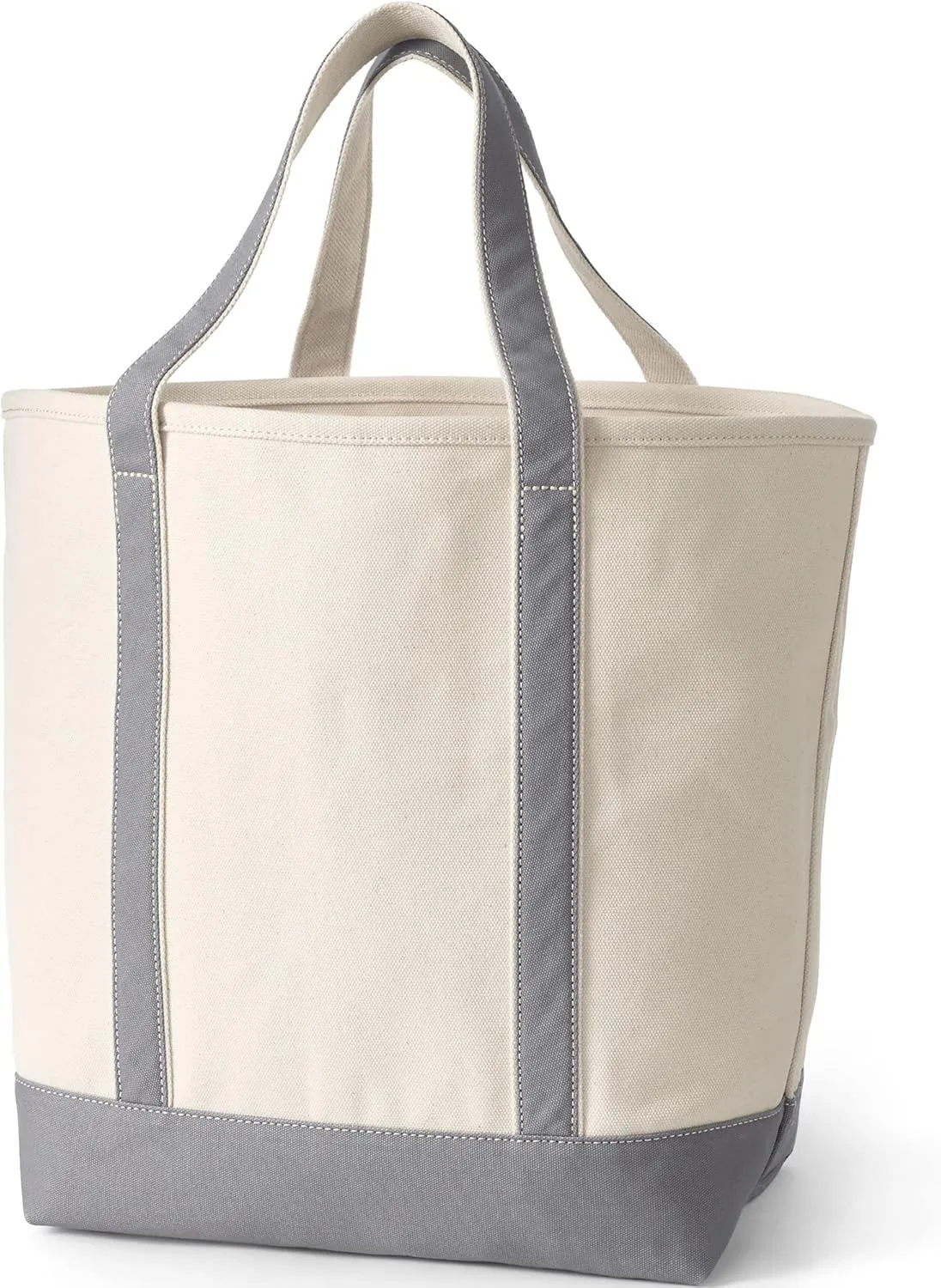 Lands' End Open Top Canvas Tote Bag