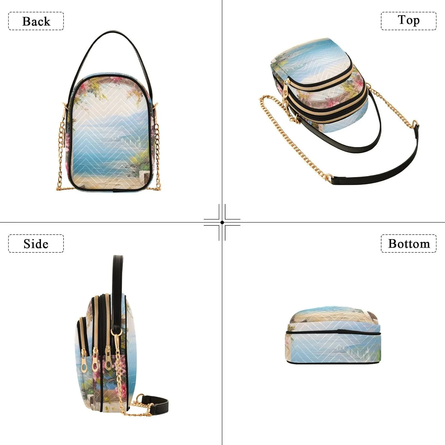 Landscapes Arch in Garden Women's Crossbody, Purse with Removable Strap Crossbody, Crossbody Bag Travel for Women