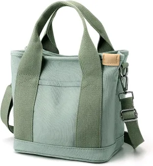 Large Capacity Multi-pocket Handbag Handmade, Crossbody Tote Bag with Zipper for Travel, Work